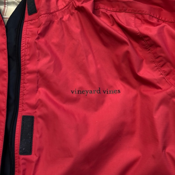 EUC Vineyard Vines red Zip Up Windbreaker M - Picture 9 of 15